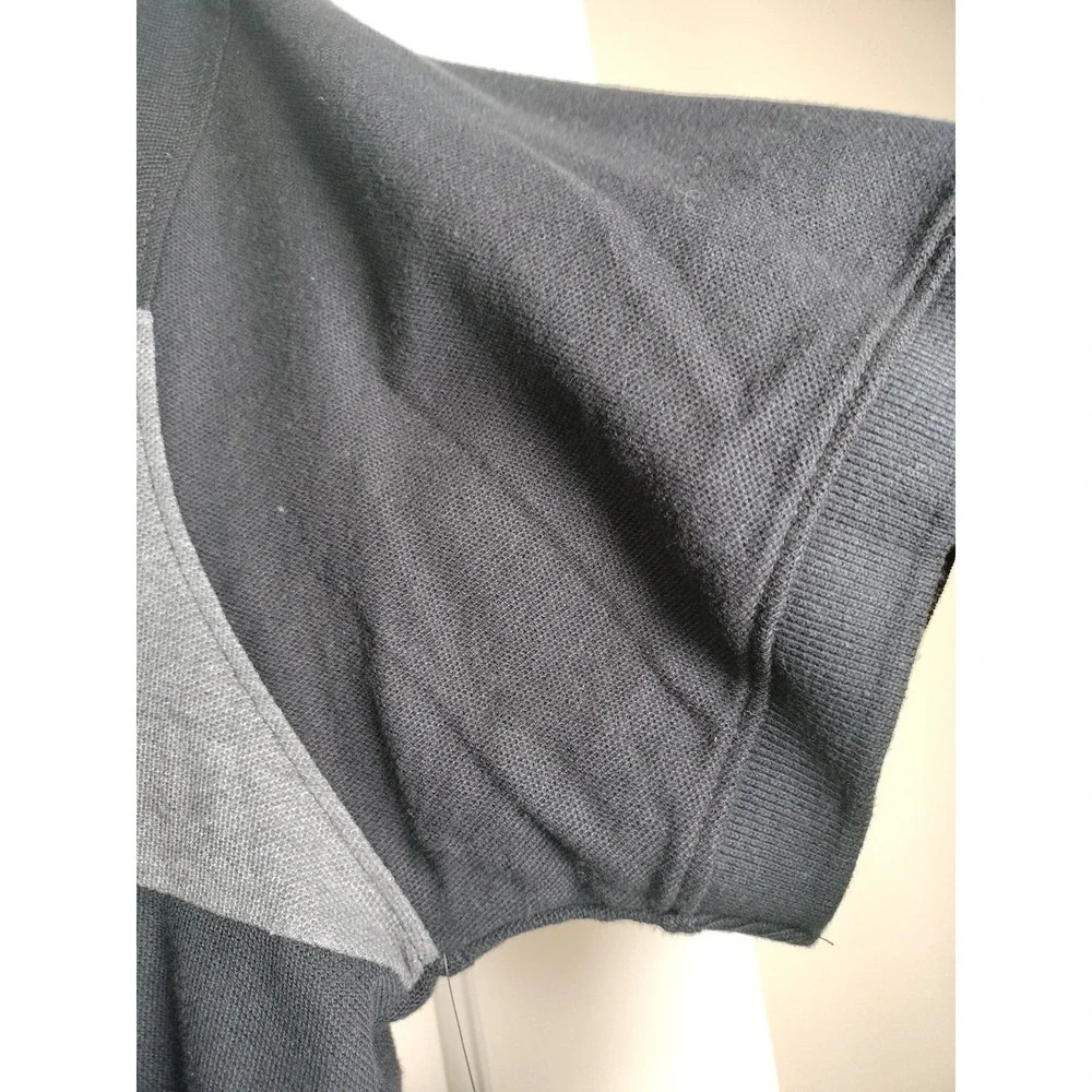 NWT True Religion Men's Color Block Polo Shirt Black Heather Grey SS XXXL